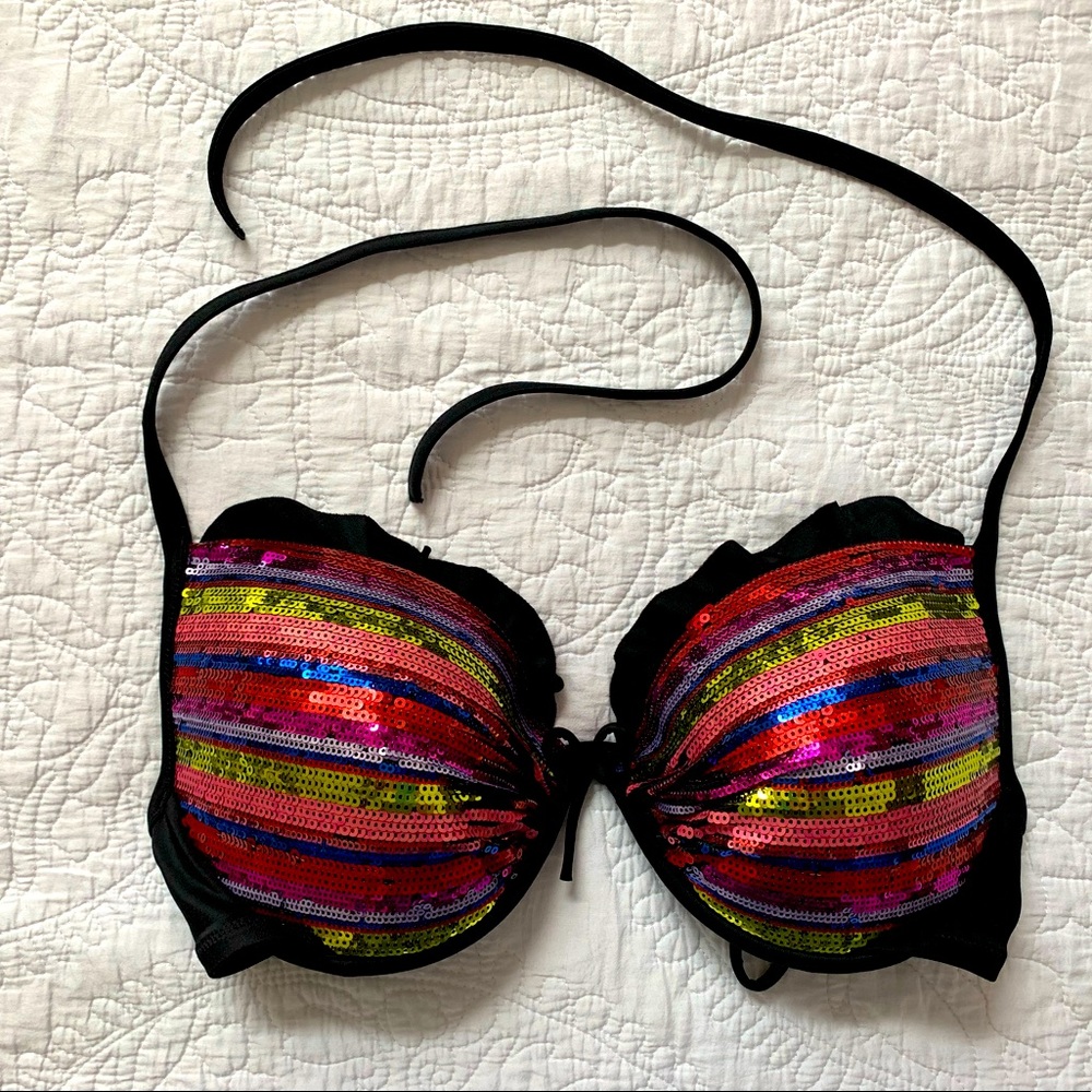 Victoria Secret sequin swim top size 34DD